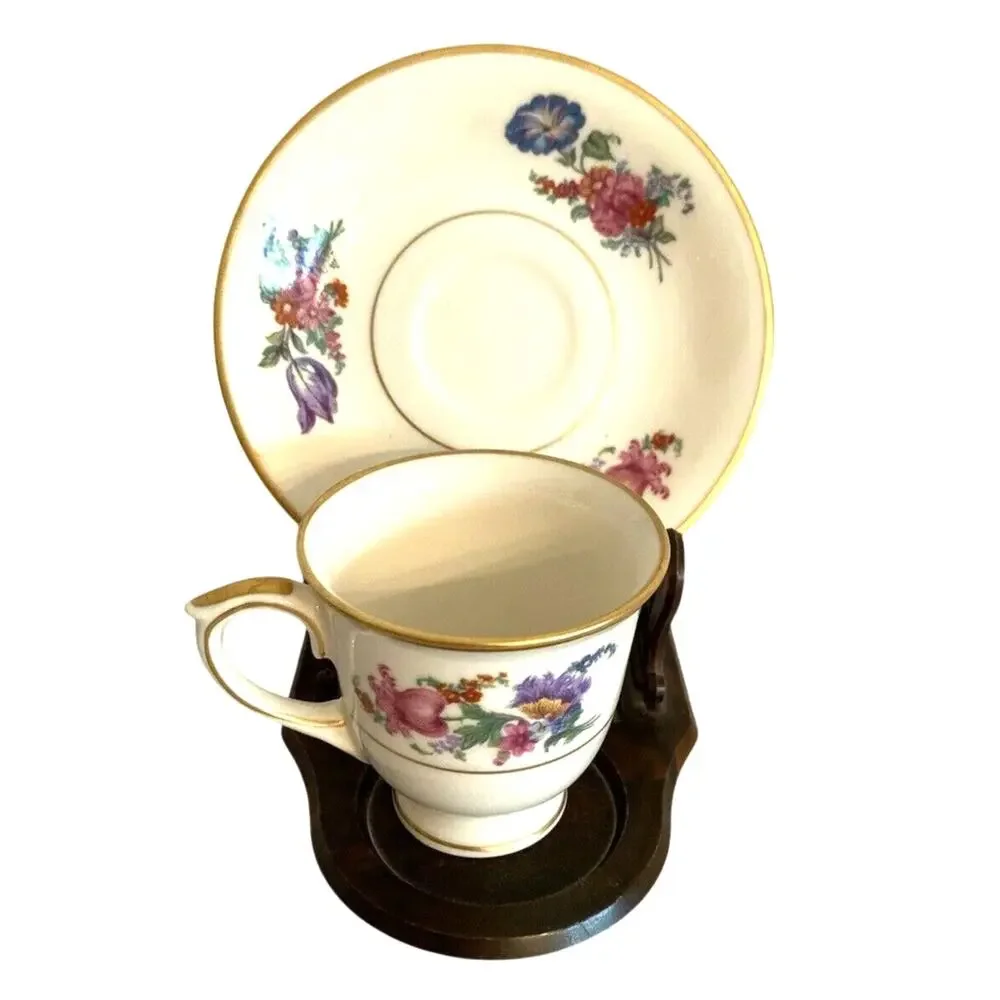 Vintage Lamberton Ivory Tea Cup & Saucer Set Demi
